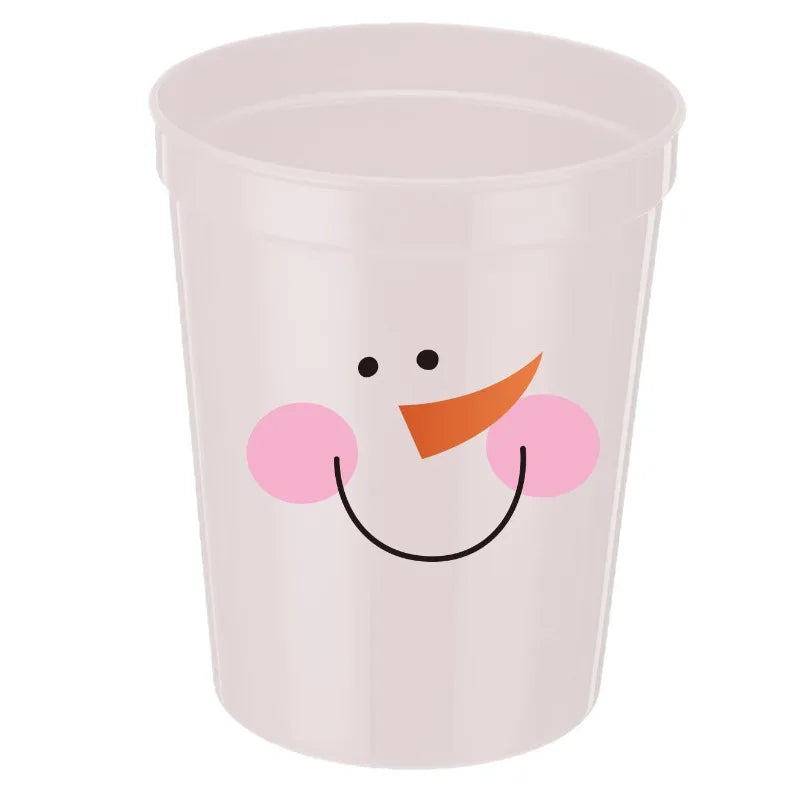 16 oz Reusable Christmas Plastic Party Cups – Stadium Style Reusable Party Cups Zpaxo
