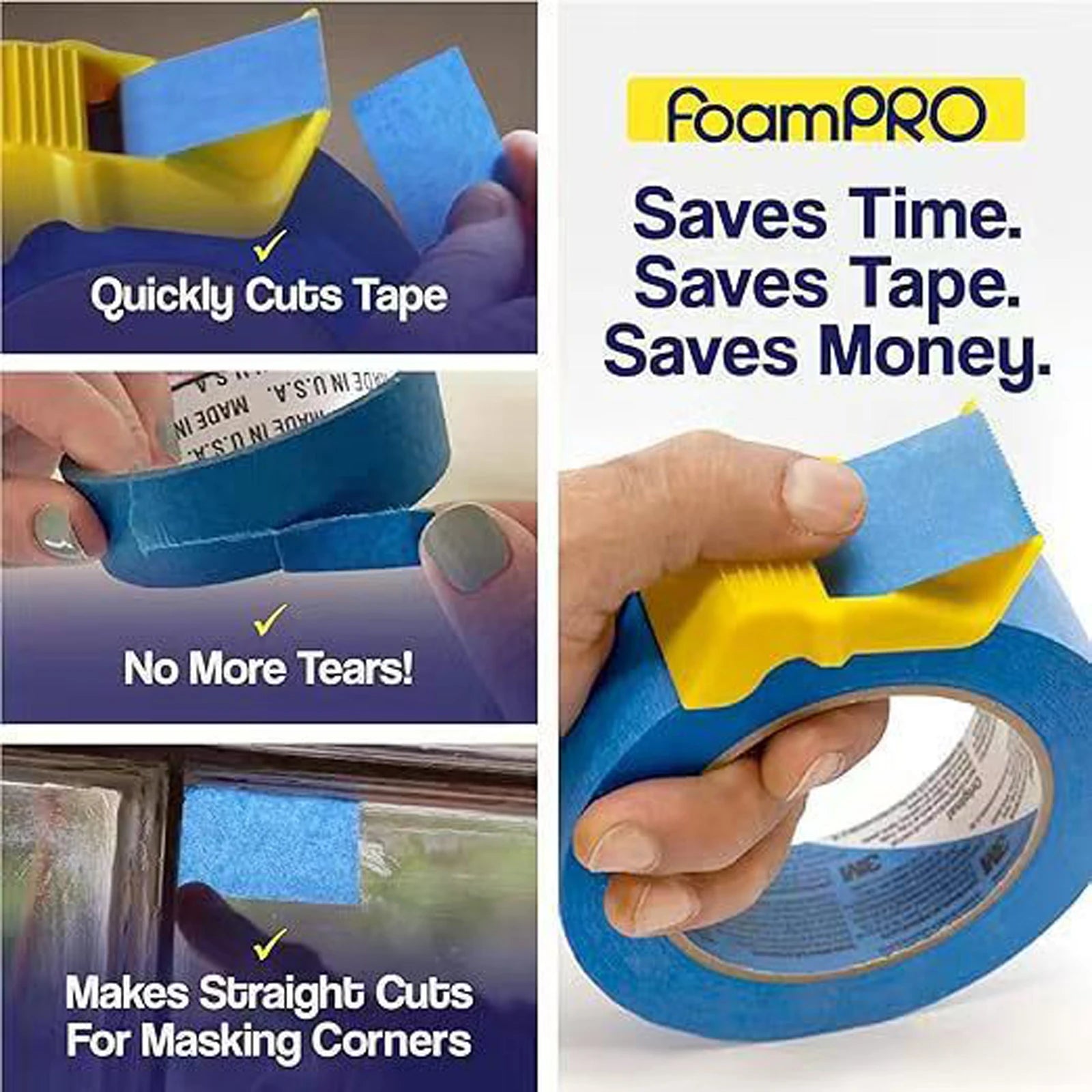 Portable Tape Dispenser Multi-purpose Convenient Cutter Reusable Cute