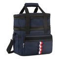 Insulated Cooler Bag Side Pockets Thermal Storage Dual Compartments