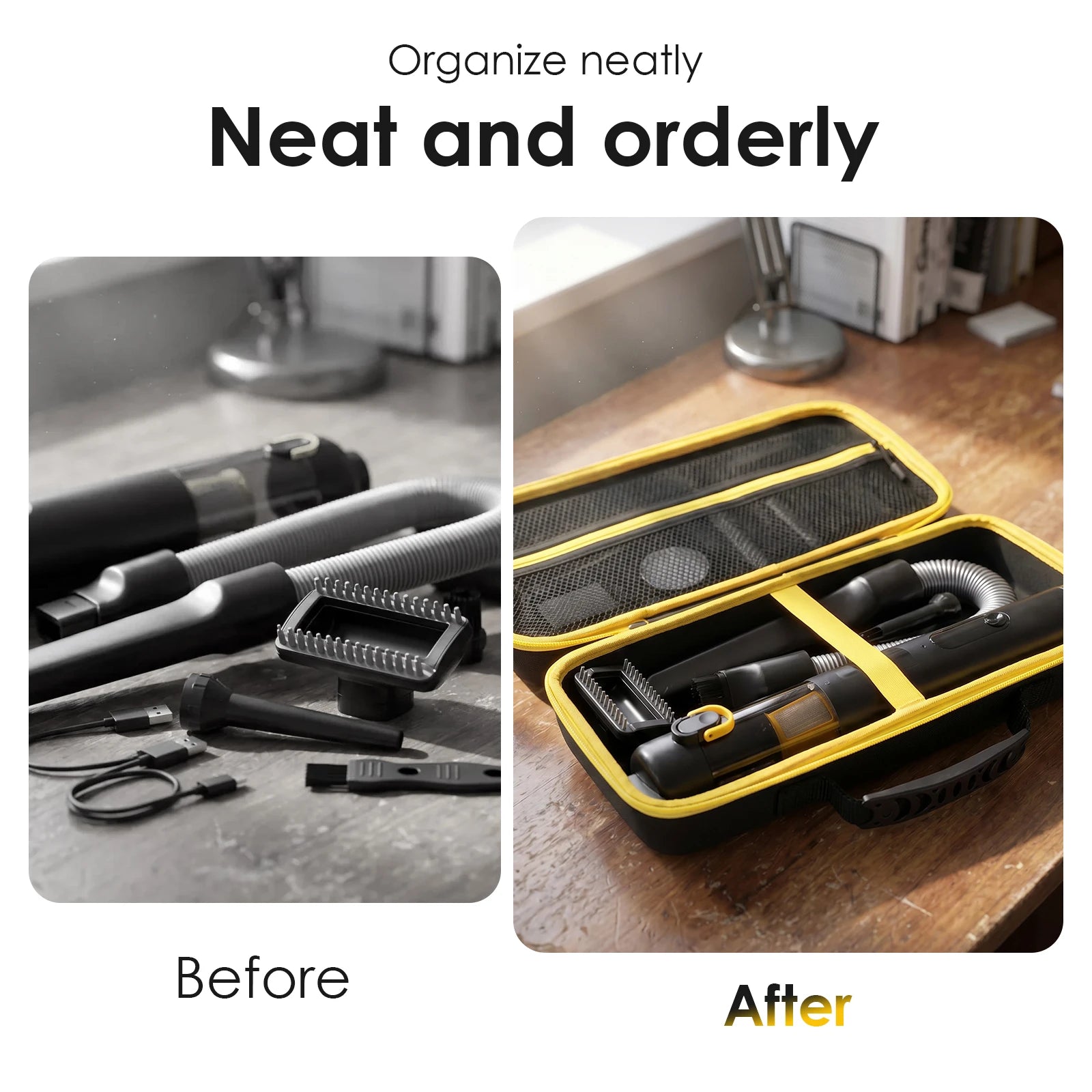 Car Vacuum Hard Case For Fanttik V8 V10 Apex Mate Bag Storage Organizer Cleaner EVA Shockproof Waterproof Protective Travel Trun Zpaxo