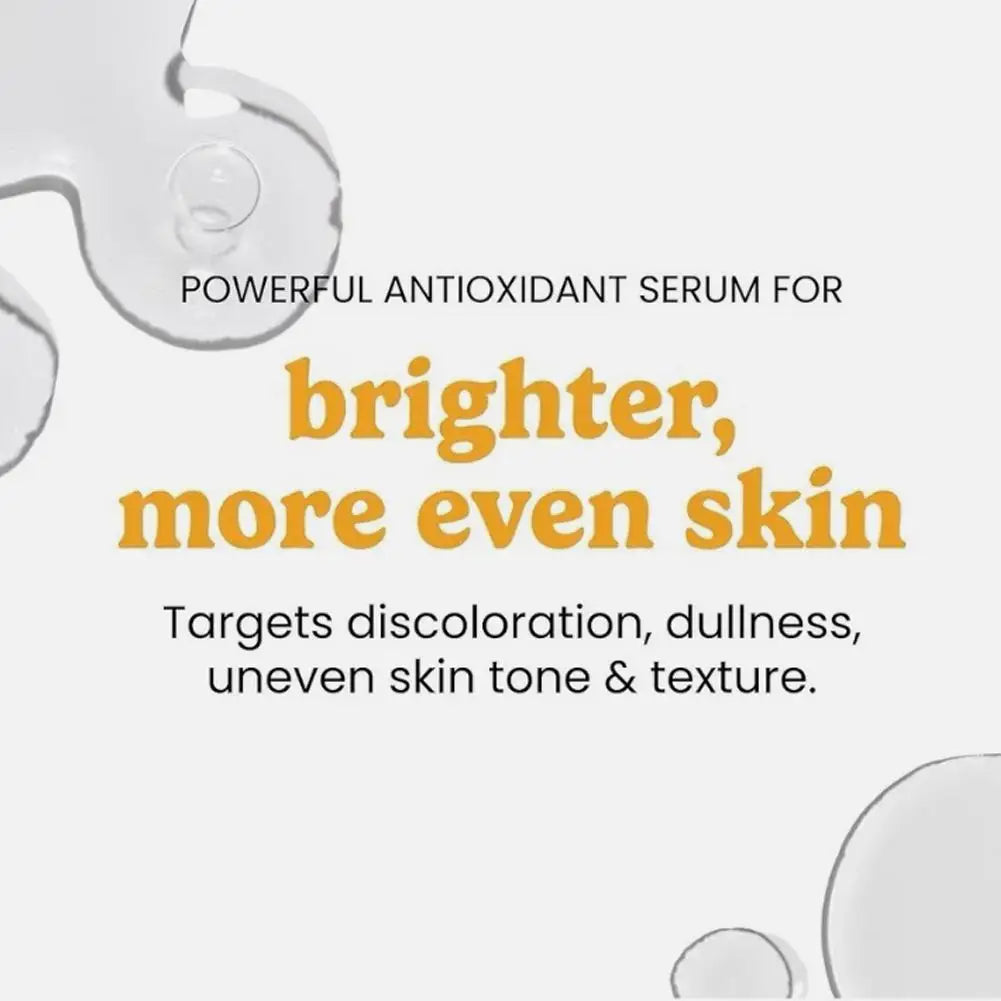 20% Vitamin C Serum with Vitamin E Ferulic Acid Orange Collagen Brightening Anti-Aging Hydrating Facial Essence 30ml Zpaxo