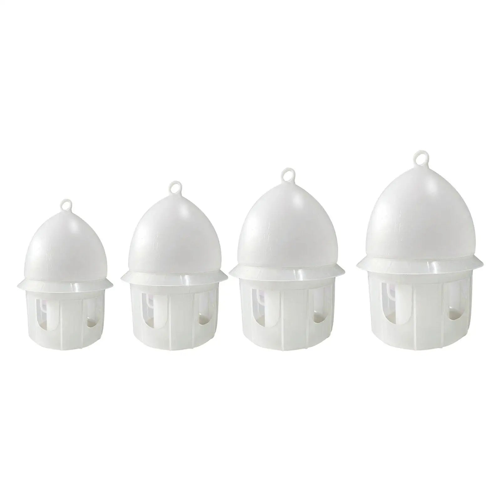 Pigeon Water Feeder Thickened Large Capacity Hanging Design Drinker Drinking Station for Chicken Dove Quail Parrot White Zpaxo