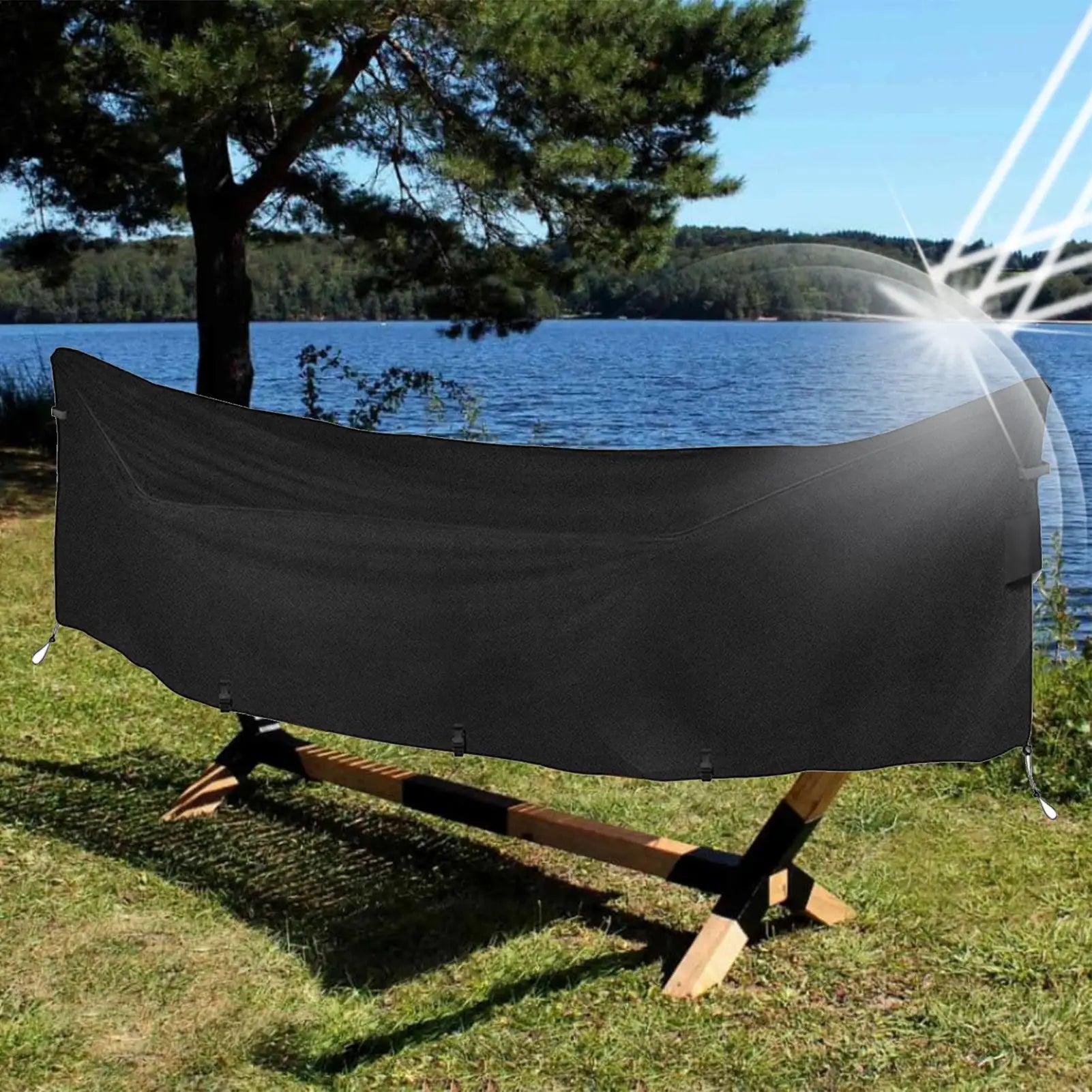 Hammock Cover Waterproof Heavy Duty UV Protection Outdoor Storage Hammock Cover for Summer Winter Camping Travel Hiking Climbing Zpaxo