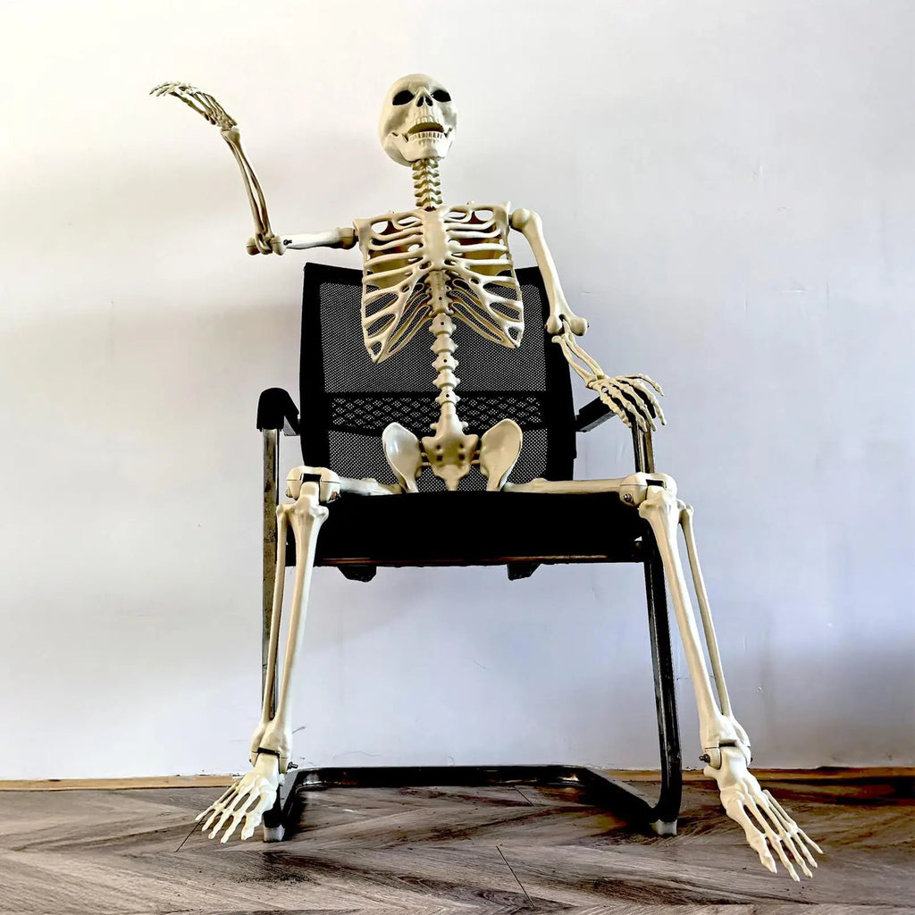 Halloween Realistic Body Bones Life Human Skeleton Posable Joints