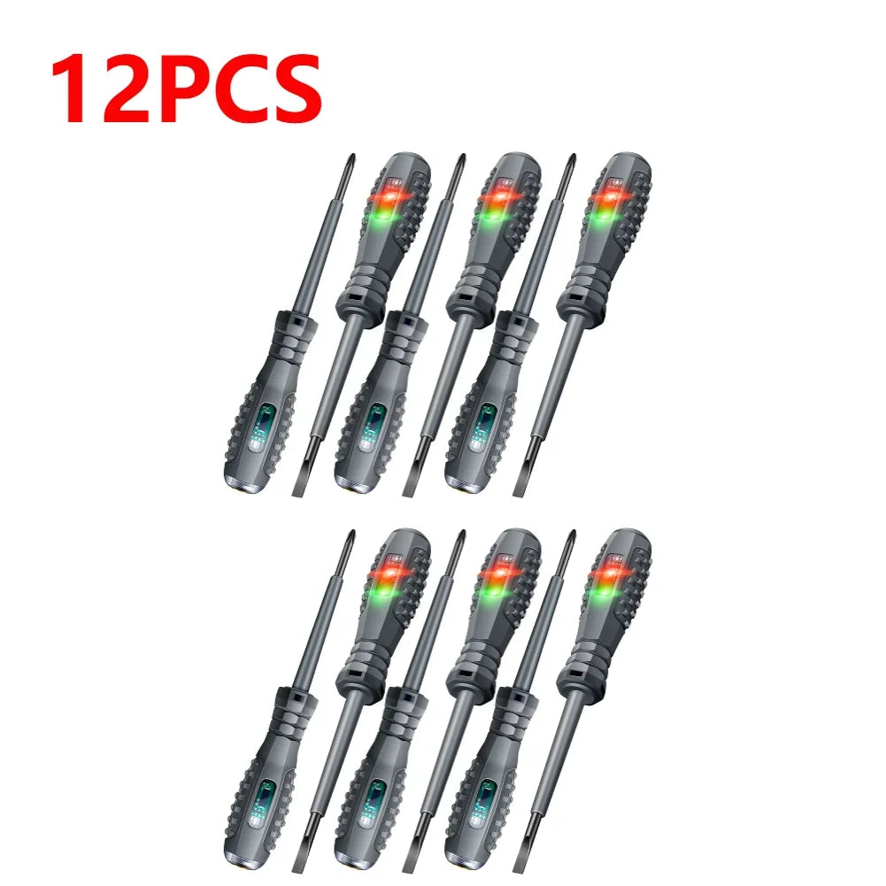 ANENG B05 Word/cross Screwdrivers Indicator Meter Electric Pen Insulated Electrician Highlight Pocket Tester Pen Tools 2-20pcs Zpaxo 12PCS