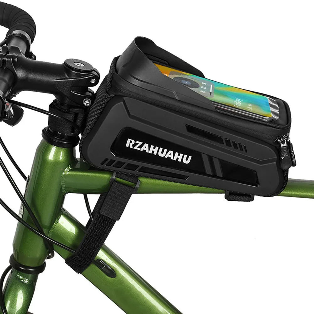 Bike Bicycle Phone Front Frame Bag TPU Touch-screen Sun-visor MTB