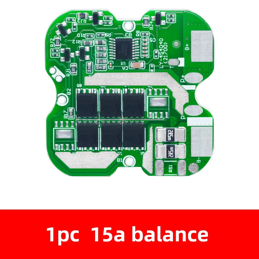 4S 14 8V LiFePO4 16 Li-ion BMS Protection Board 20A Continuous Zpaxo 15a balance