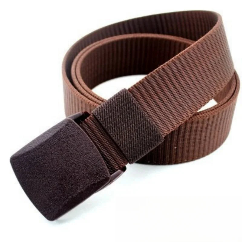 Travel security insurance anti-theft invisible money-hiding belt with hidden zipper, wallet belt and waist pouch Zpaxo brown