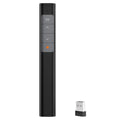 Plug-and-Play Page Turner Rechargeable 2.4GHz Wireless Presenter Remote Presentation Clicker Red Beam Pointer for PC Laptop Zpaxo Default Title