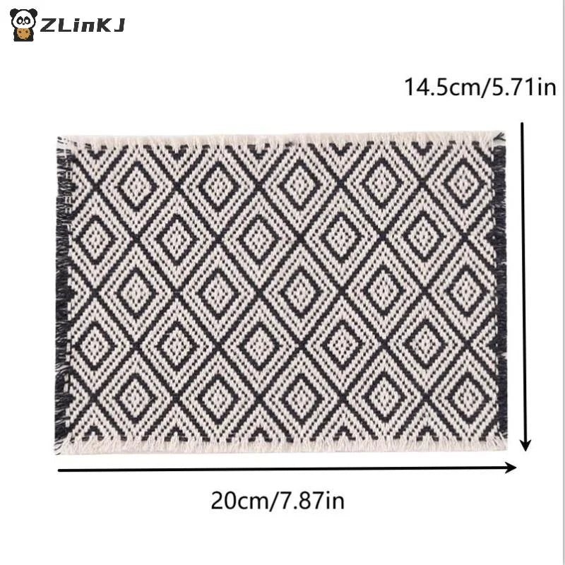 ▶1:12 Dollhouse Miniature Model Toy Carpet Blanket Furniture Home Model Decor Toy Doll House Accessories Zpaxo