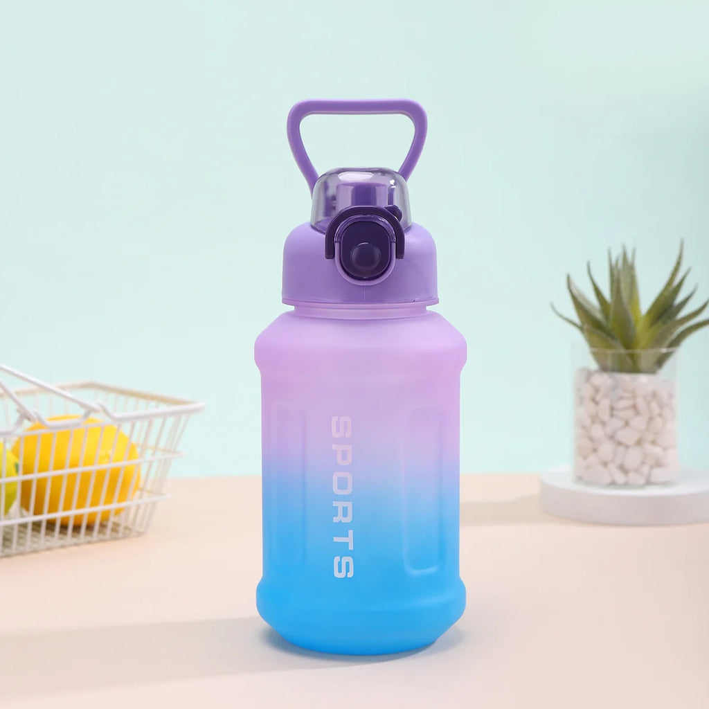 1300ml Gradient Sports Water Bottle with Straw – BPA-Free Sports Water Bottle Zpaxo 1300ml Purple blue gradient