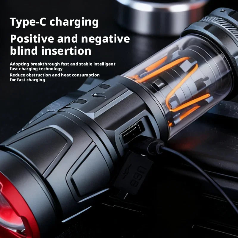 ESMARTER USB Rechargeable LED Flashlight – Waterproof Torch