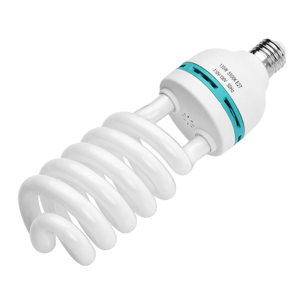 Andoer Spiral Fluorescent Light Bulb 135W 5500K Daylight CRI90 E27