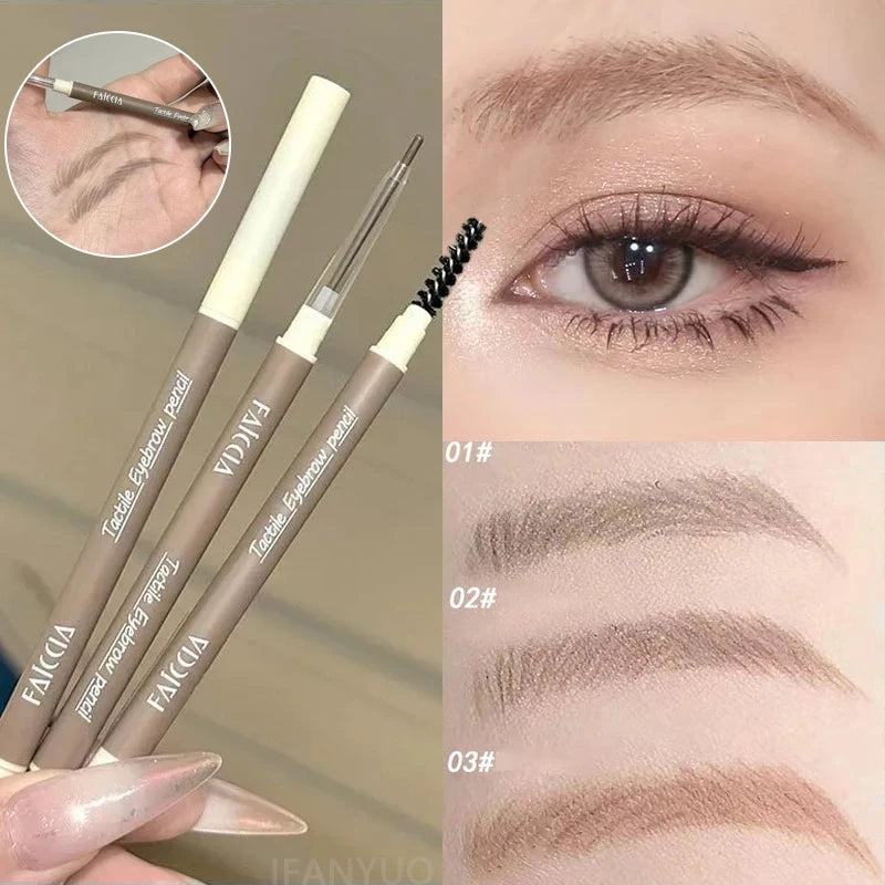 Waterproof Double-ended Eyebrow Pencil Long-lasting Ultra Fine