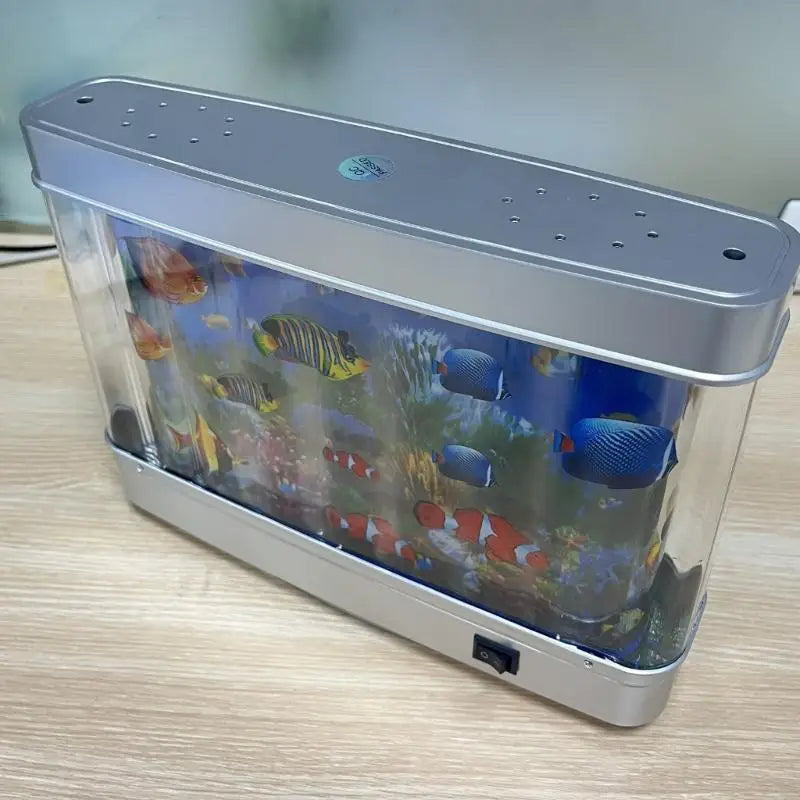 Artificial Aquarium Decorations LED Ocean Scene Table Lamp Perfect