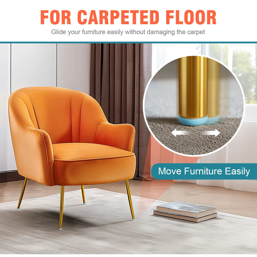 Self adhesive foot pad furniture chair pad sliding pad wear-resistant stool pad silent table and chair pad sliding block Zpaxo