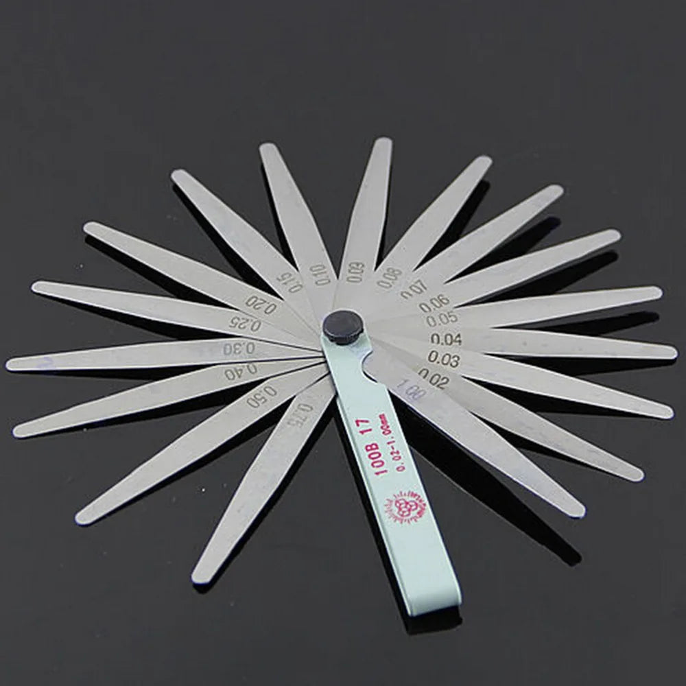 Useful 17 Blades 0 02 Thickness Gap Metric Filler Feeler Gauge