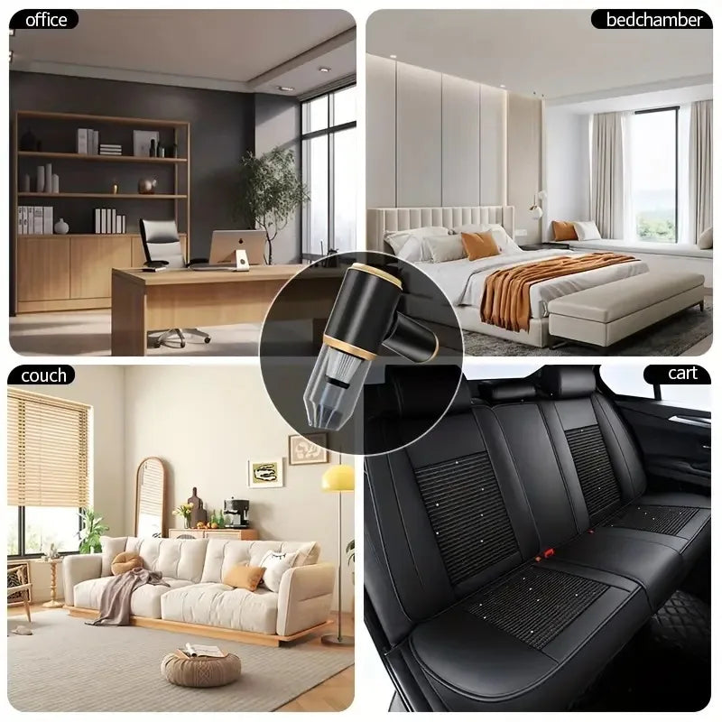 95000Pa Car Vacuum Cleaner Strong Suction Mini Duster Portable Wireless Vacuum Cleaners Powerful Cleaning Machine for Cars Home Zpaxo