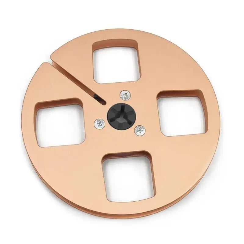 652F Lightweight 5inch Empty Take Up Reel for 1/4Inch Tape Aluminum Construction 4 Wind Resistant Holes Zpaxo GD CN