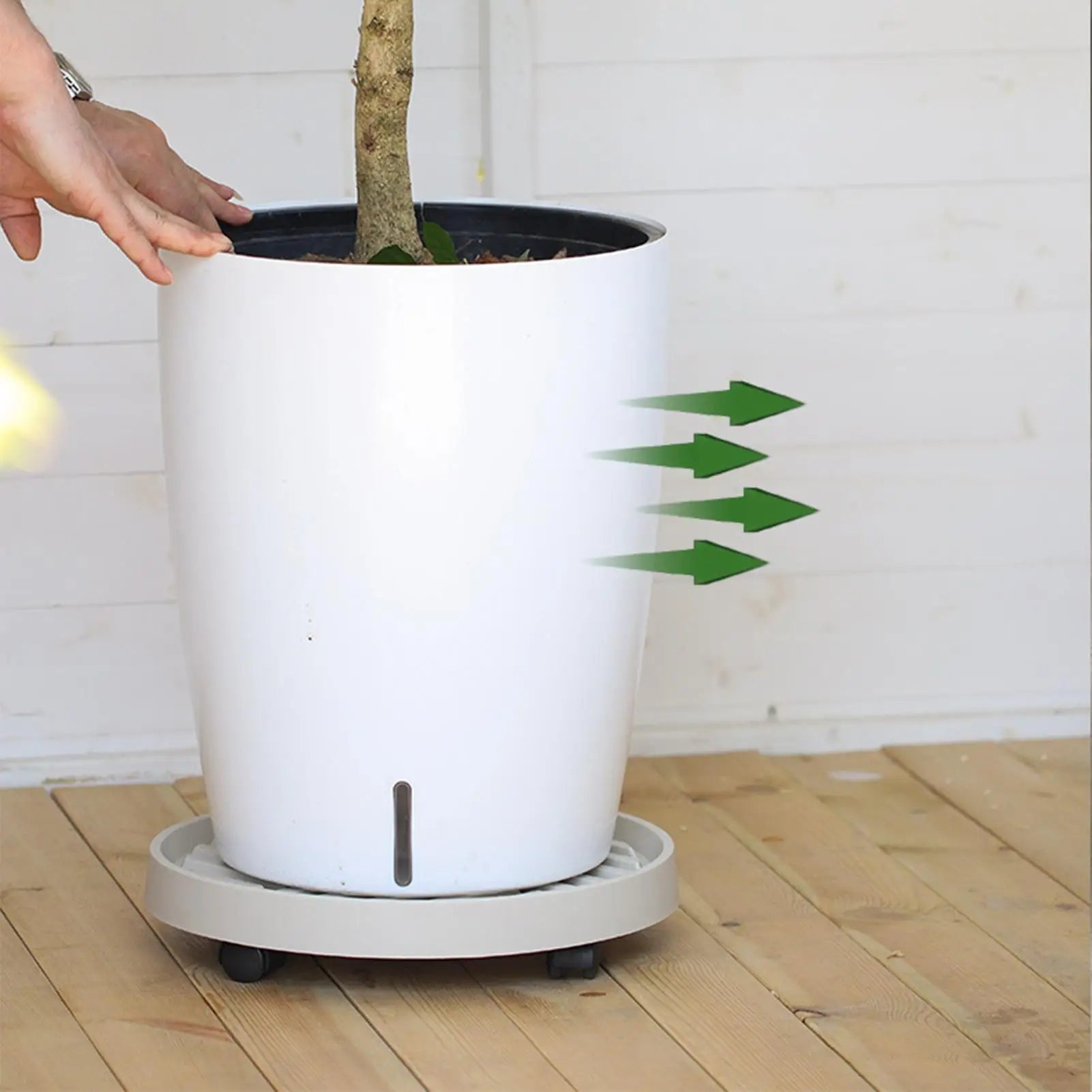 Plant Stand with Wheels Heavy Duty Pot Base Plant Roller with Lockable Casters for Flower Pot Planter Garden Balcony Patio Zpaxo
