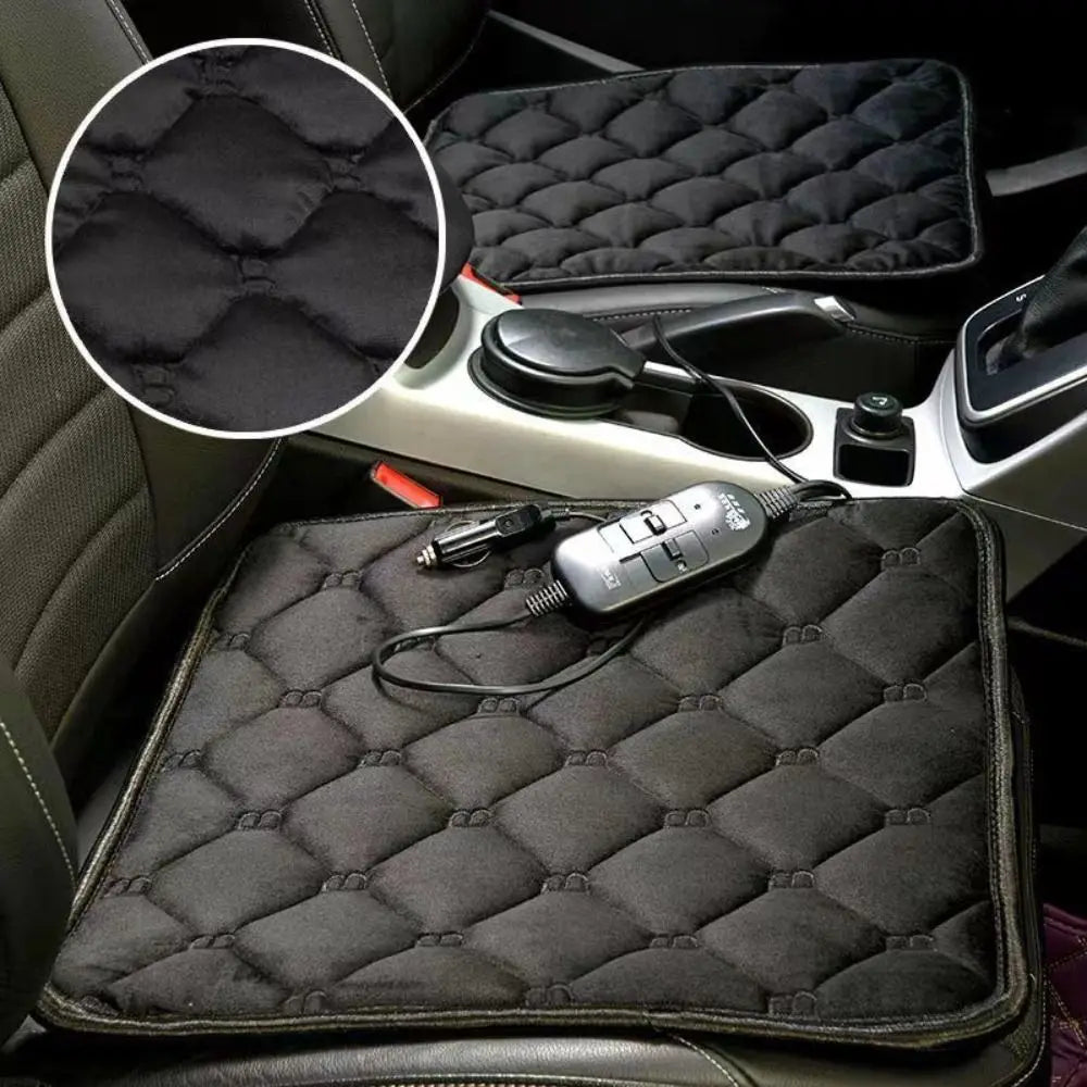 24V Power Heated Car Seat Cushion Universal Fit Multi-voltage Heating Zpaxo