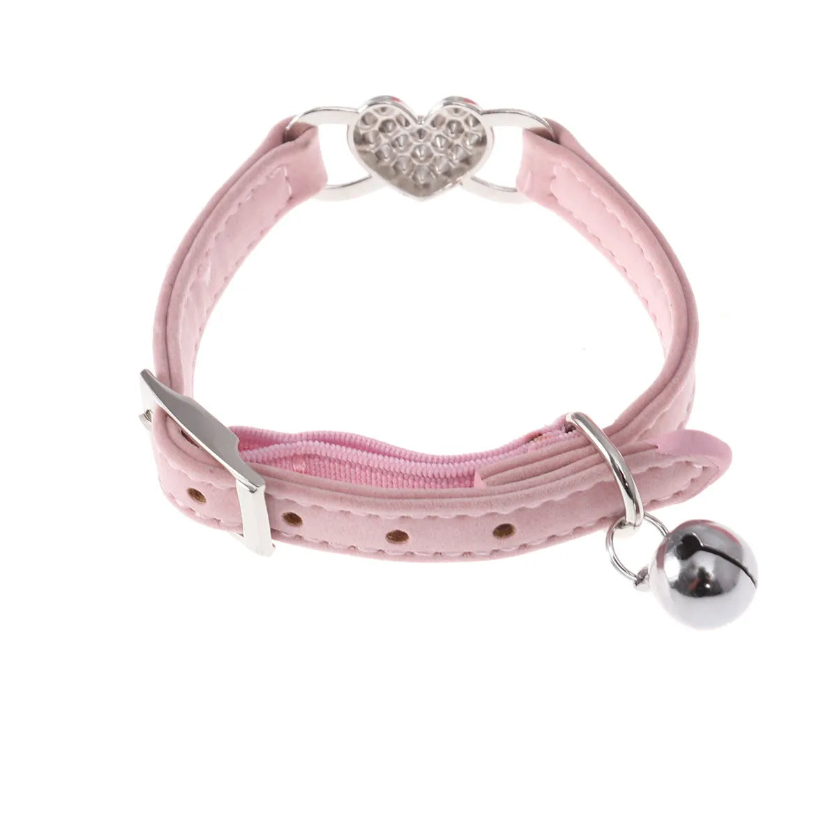 Personalized Peach Heart Dog Collar Adjustable Fit Small Medium Dogs Zpaxo Pink