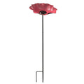 Metal Flower Garden Stake Weather Proof Butterfly Bees Bath Bowl Bird