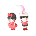 Girls Gifts Action Figure Center Console Anime Couples Cartoon Couples Model Car Decoration Dashboard Figurine Car Ornament Zpaxo G