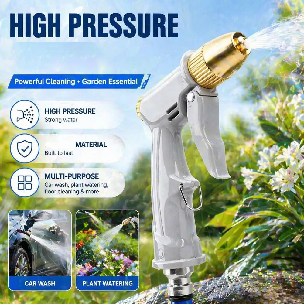 High Pressure Water Spray Gun – Brass Nozzle Garden Hose Sprayer Garden Hose Spray Gun Zpaxo