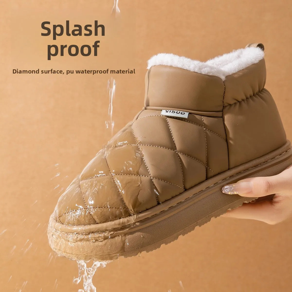 Winter Outdoor Snow Boots Women's Waterproof Slip-resistant Design