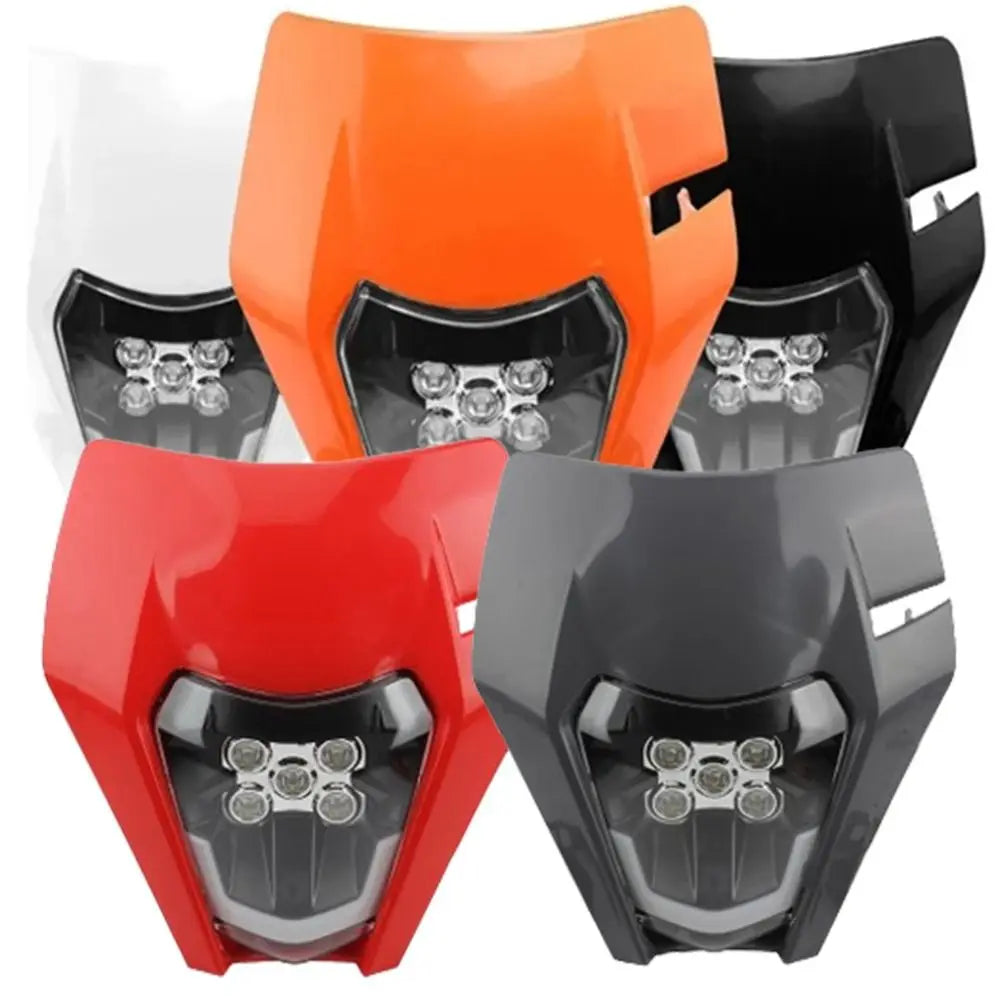 12V 5A Motorcycle Headlight Plate KTM Universal Motocross Headlamp Zpaxo