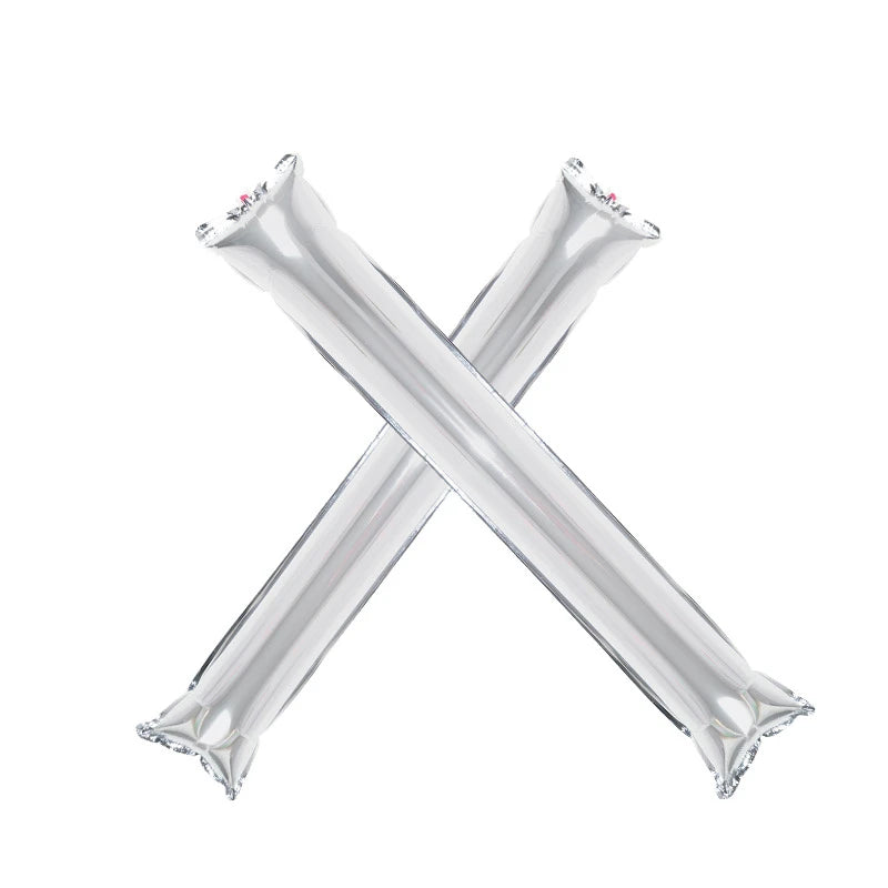 20 Cheering Sticks Inflatable Sports Meeting Birthday Party Props Zpaxo silver 20pcs