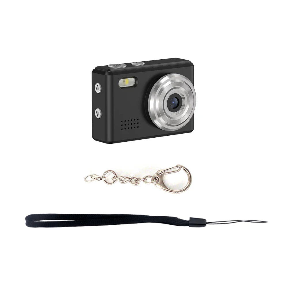 Small Mini Camera Video Recorder Monoreflexes Shaped Mini Camera 0.96-inch Children Video Camera Keychain Camera for Kids DC23 Zpaxo Black Only Camera