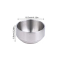 Korean 304 Double-layer Thick Durable Stainless Steel Rice Bowl Soup Zpaxo 1 Silver