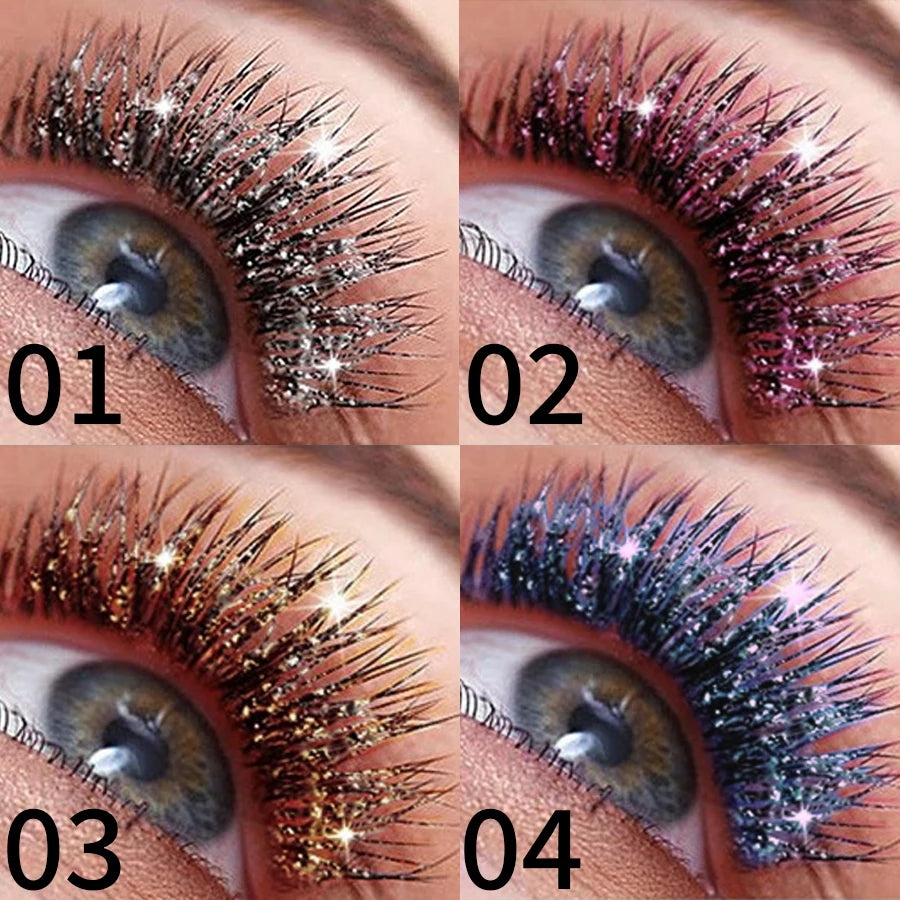 Diamond Shine Waterproof Volume Curl Mascara Glitter Snow Effect