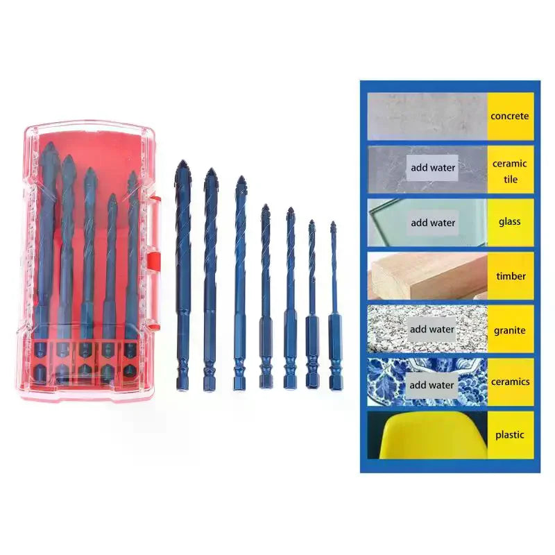 3- Drilling Tool Eccentric Drill Bits Precision Concrete Wall Ceramic Zpaxo