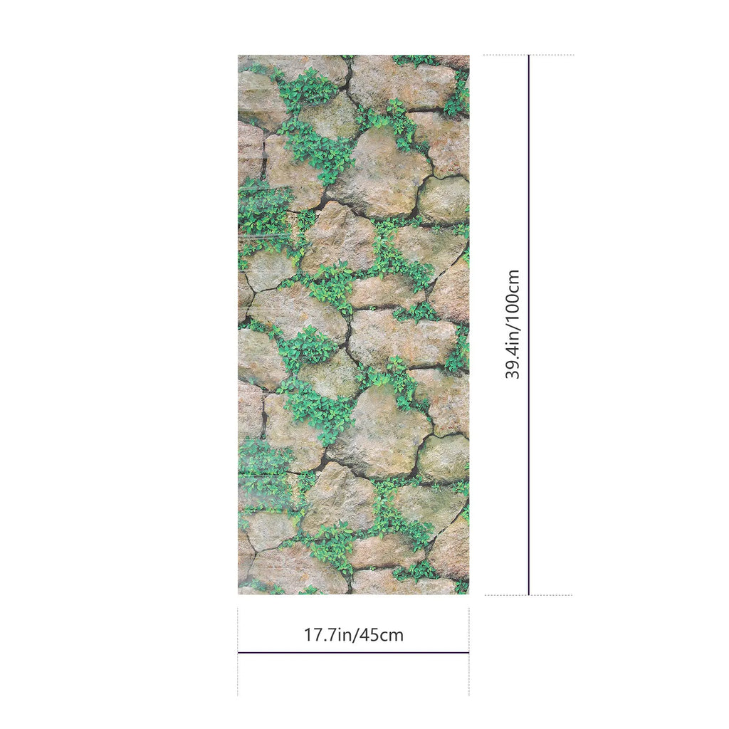 Reptile Tank Rocks Pattern Wallpaper Thickened Self-Adhesive Background Sticker Terrarium Decal Pet Box Wall Decor Reptile Case Zpaxo