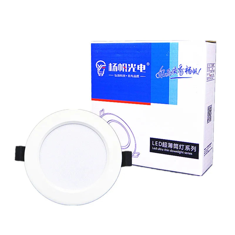LED Recessed Downlight 6W–20W | AC220V Ceiling Spotlight
