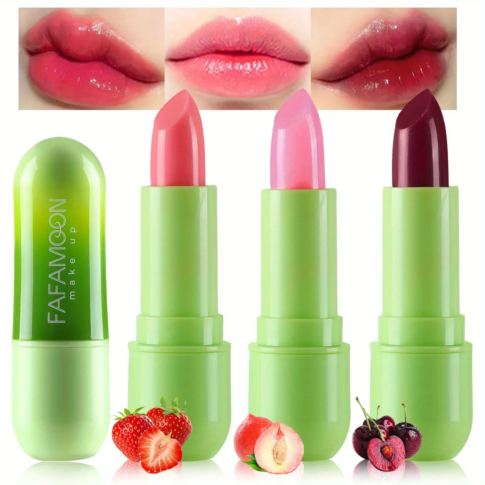 Aloe Vera Warm Color Changing Jelly Lip Care Long-lasting Non-stick Cup Lip Care Moisturizing Moisturizing Fruity Lipstick Zpaxo
