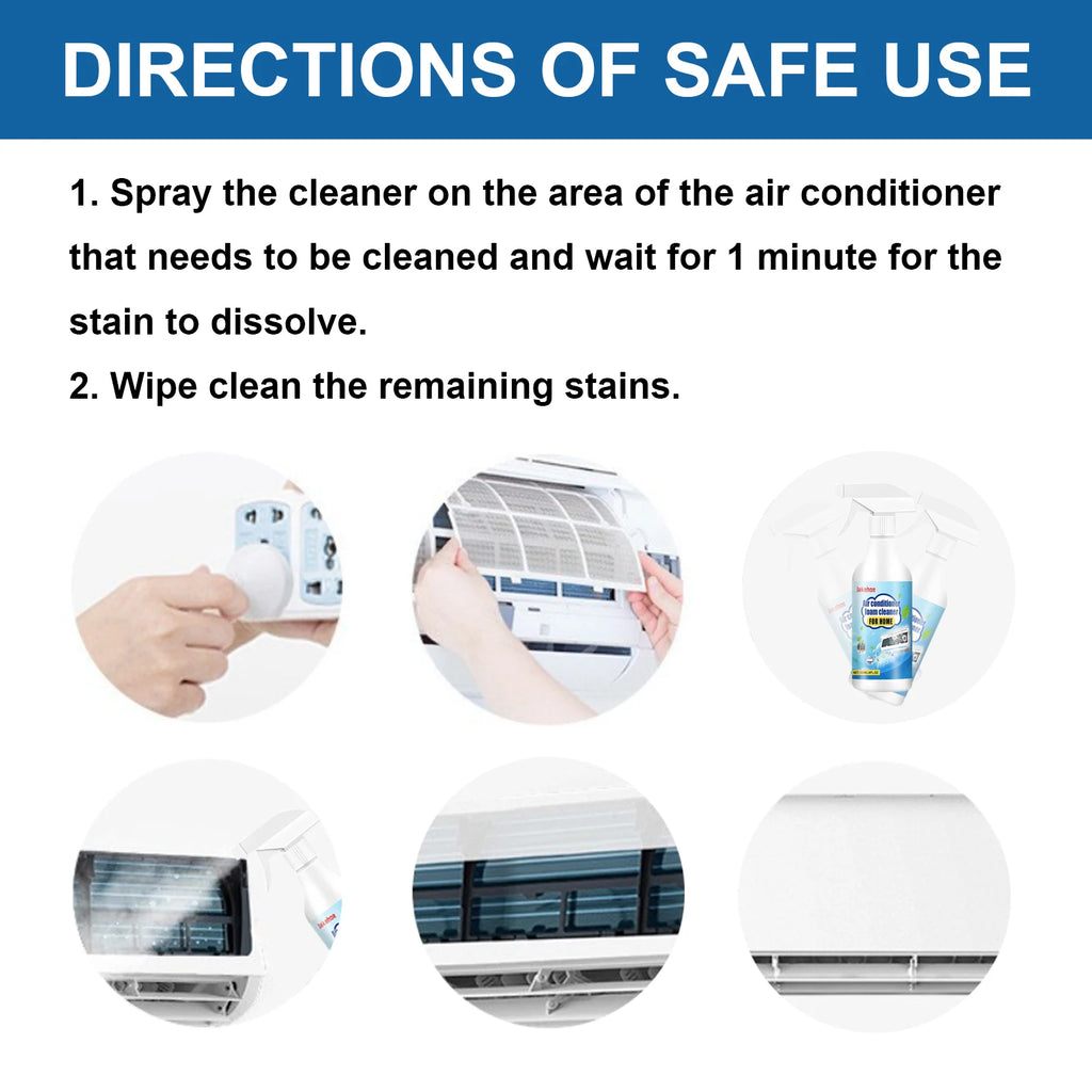 Jakehoe AC Foam Cleaner Spray – Deep Clean & Odor Removal AC Foam Cleaner Zpaxo