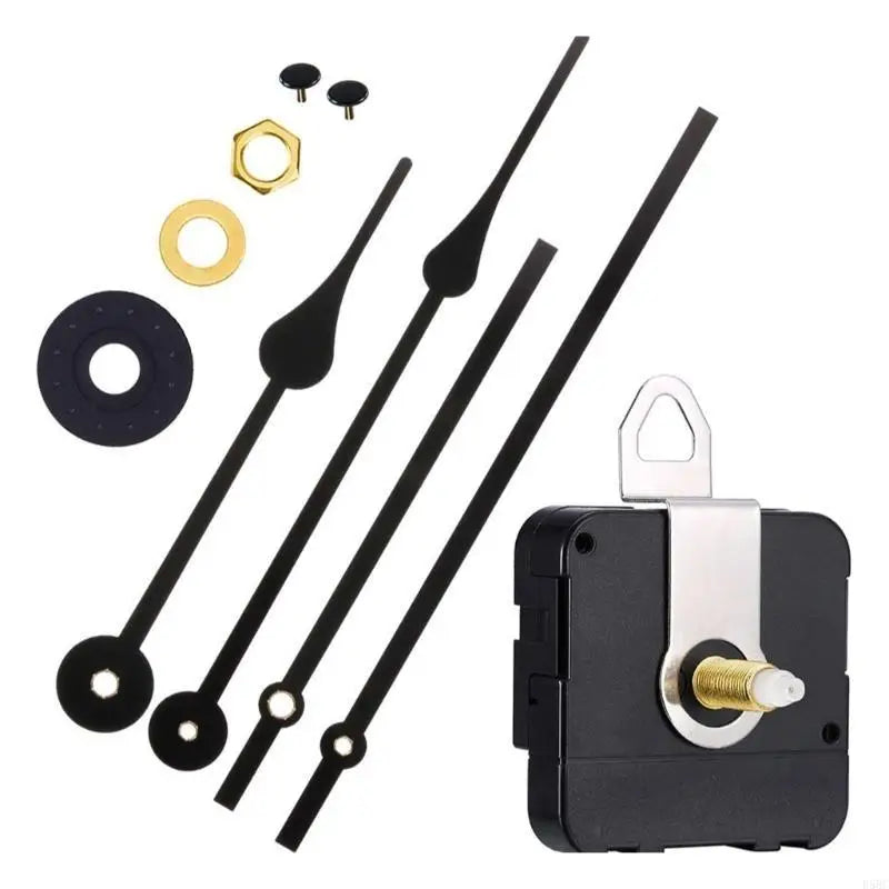 Accuracy Long Shafts Clock Movement 2Pairs Metal Pointers Home Decors