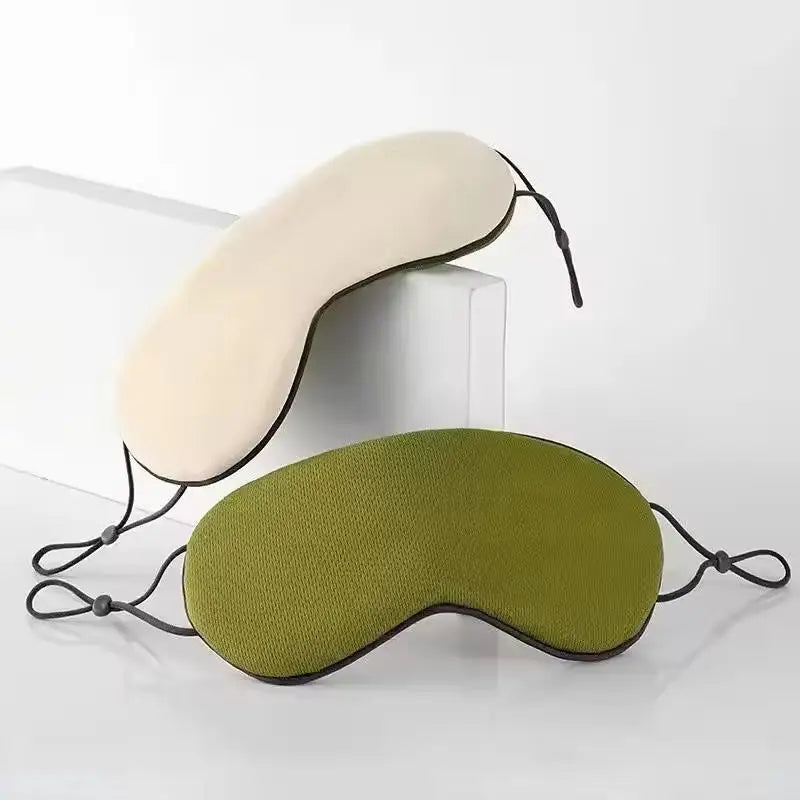 ▶Ice Silk Eye Mask Adjustable Warm Cool Dual Use Breathable Sleep Mask For Travel And Comfortable Light Blocking Zpaxo A4