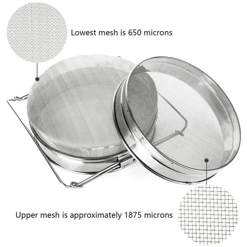 Stainless Steel Beekeeping Double Layer Honey Filter Settling Tank Colanders Strainers For Kitchen Tools Zpaxo