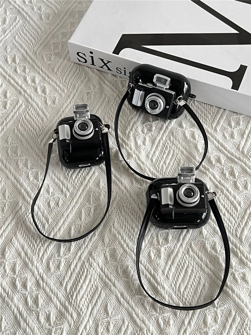 Earphone Cases For Apple Airpods Pro 1 2 Case Soft Silicone Headphone Case with Strap Camera Earphones Cover for Air Pods 3 Case Zpaxo