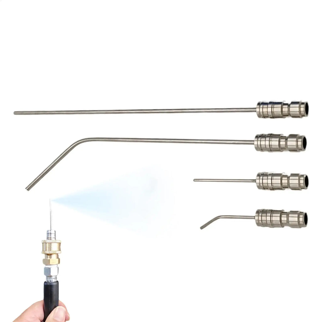 4-Piece Stainless Steel High-Pressure Washer Nozzle Kit Pressure Washer Nozzle Zpaxo
