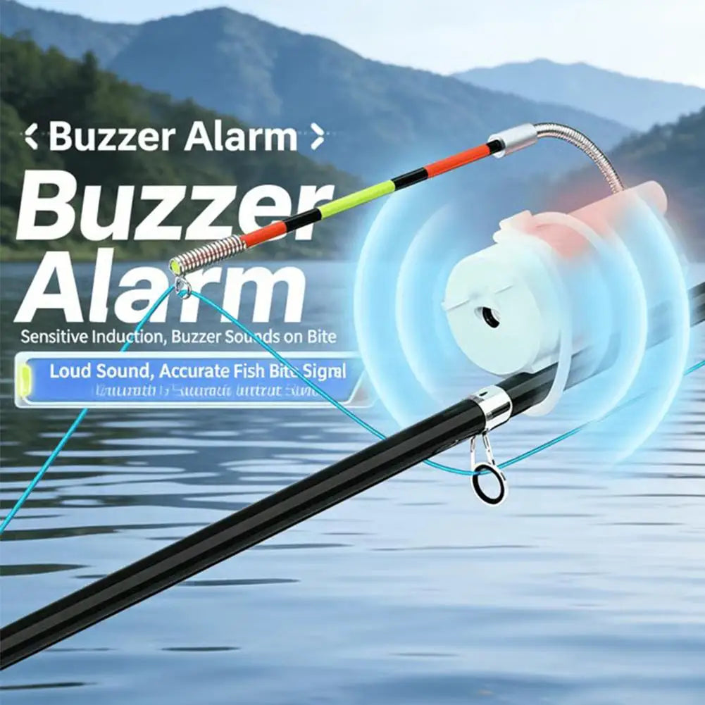 1/2pcs Float Fishing Alarm with Buzzer & LED Light Sensitive Fish Bite Alert for Fishing Rod, Auto-Adjust Anti-False Alarm Fish Zpaxo