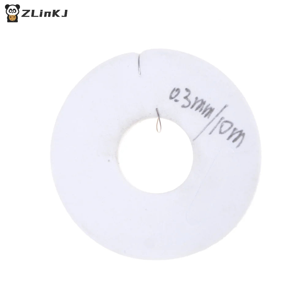 ▶10m Nichrome wire Diameter 0.2MM 0.3MM Heating wire Resistance wire Alloy heating High Density Coils Premade Coil Zpaxo