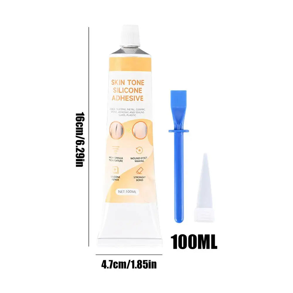 Skin-tone Silicone Adhesive Soft Crack Sealing Glue Doll Makeup Model