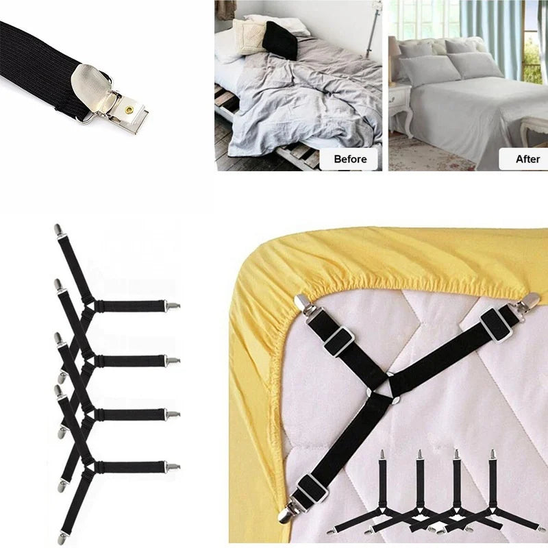 Lot Bed Sheet Fasteners Holder Gadgets Organizer Mattress Cover Clip