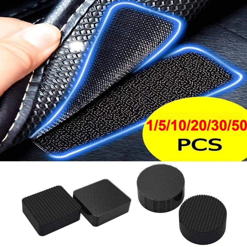 Black Adhesive Tape Household Use Touches Fastener Pad Fixed Patch Double Sided Mat Grip Strap Self-adhesive DIY Apparel Zpaxo